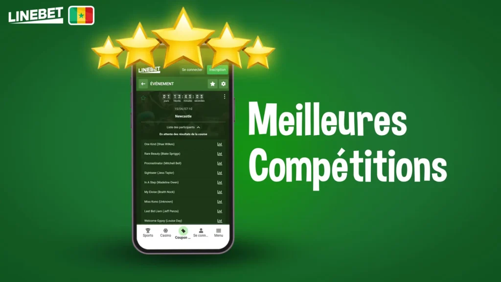 Meilleures compétitions de courses de chevaux Linebet