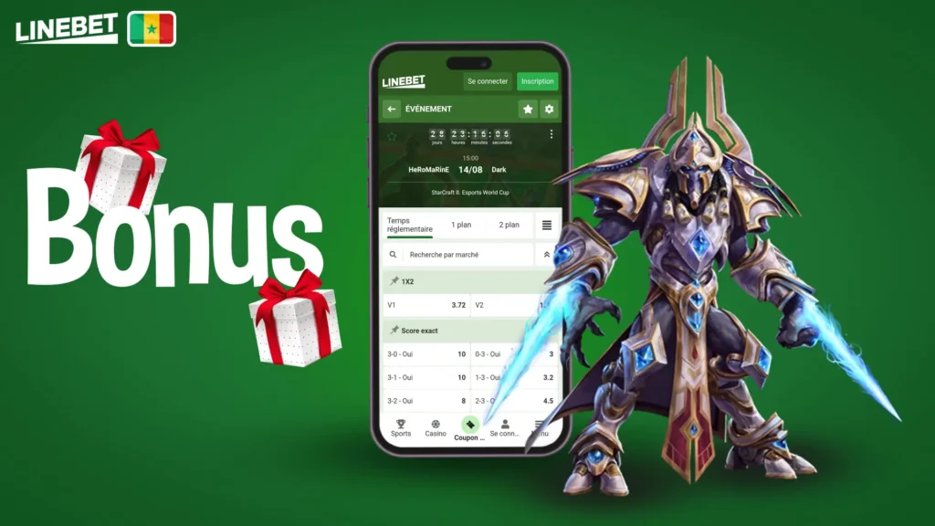 Bonus de bienvenue Linebet pour parier sur StarCraft 2