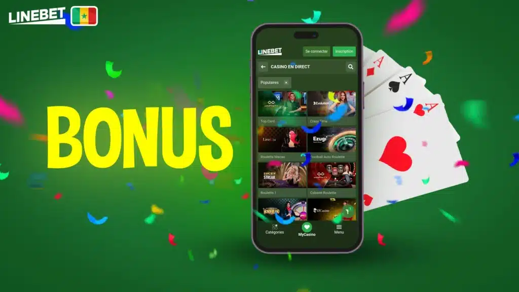 Bonus pour les joueurs de casino en direct du Sénégal