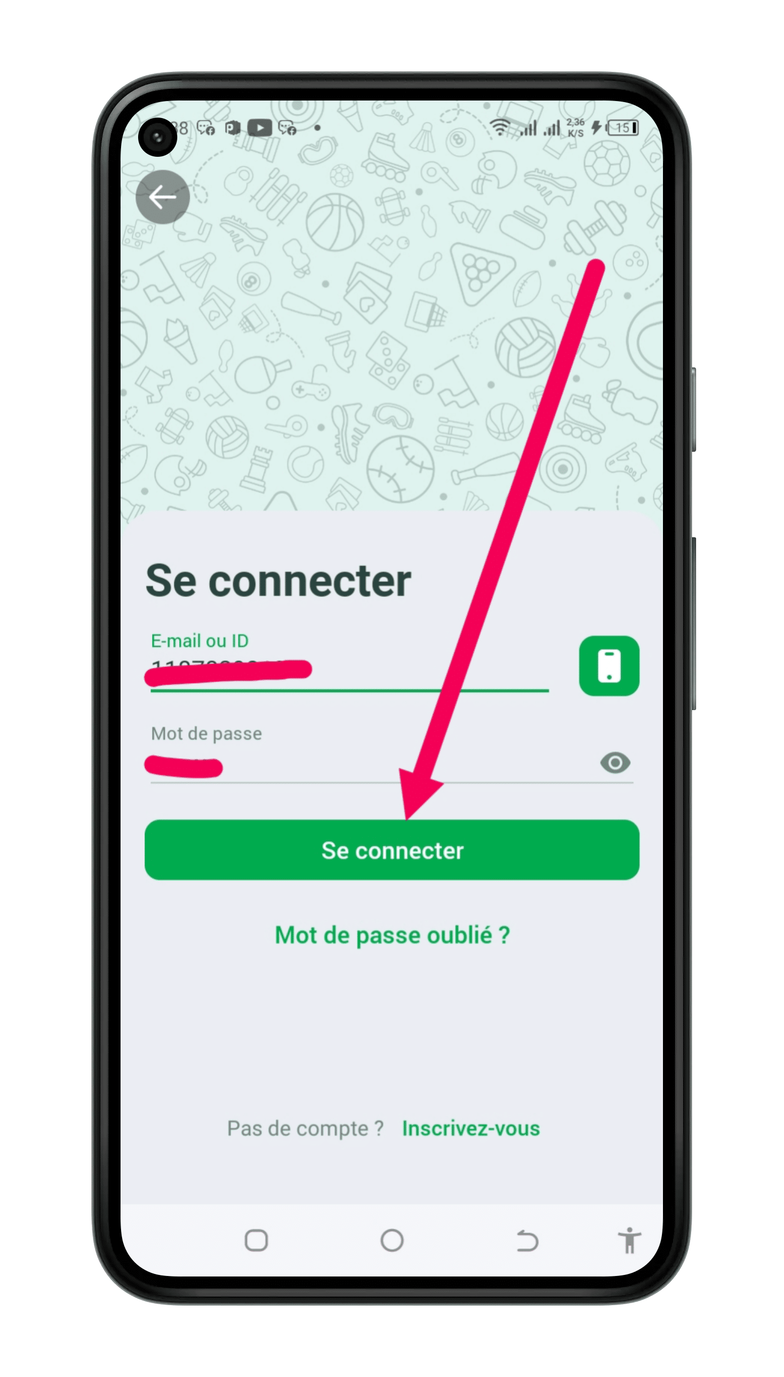 Se connecter à son compte