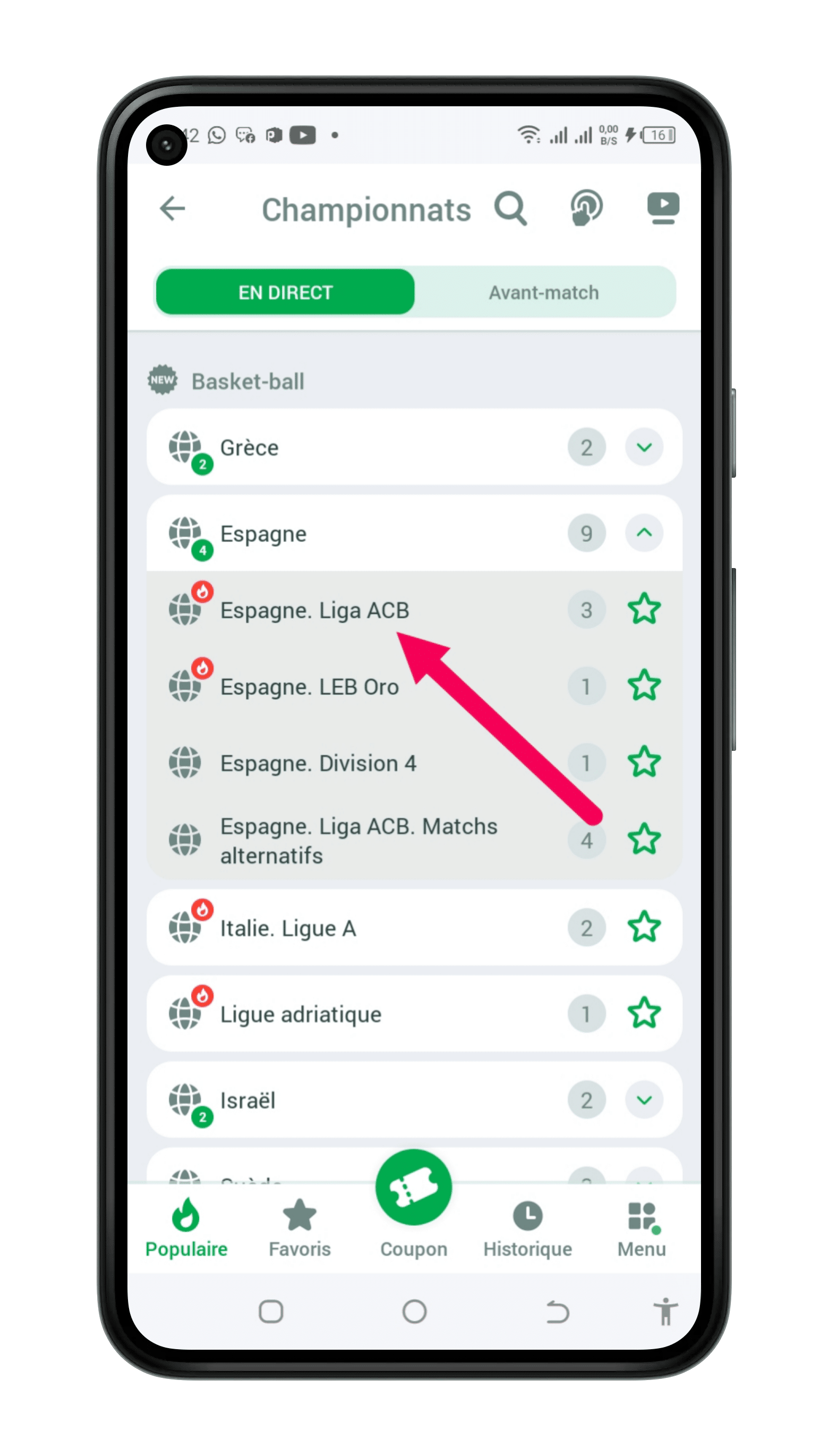Choisir le sport de votre choix